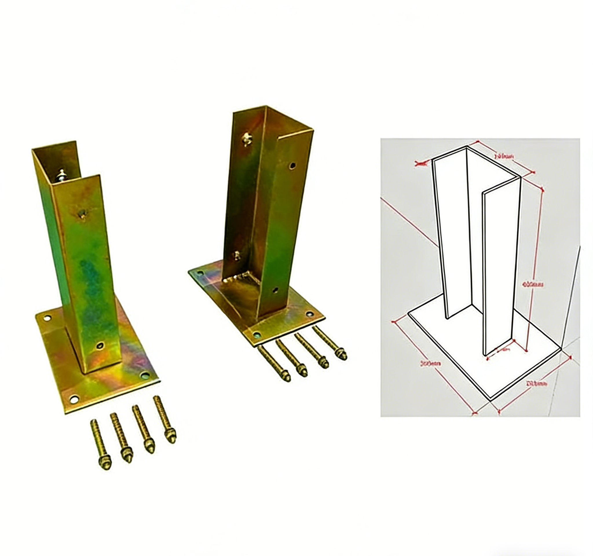 M Shape Double Carport Kit - WHITE