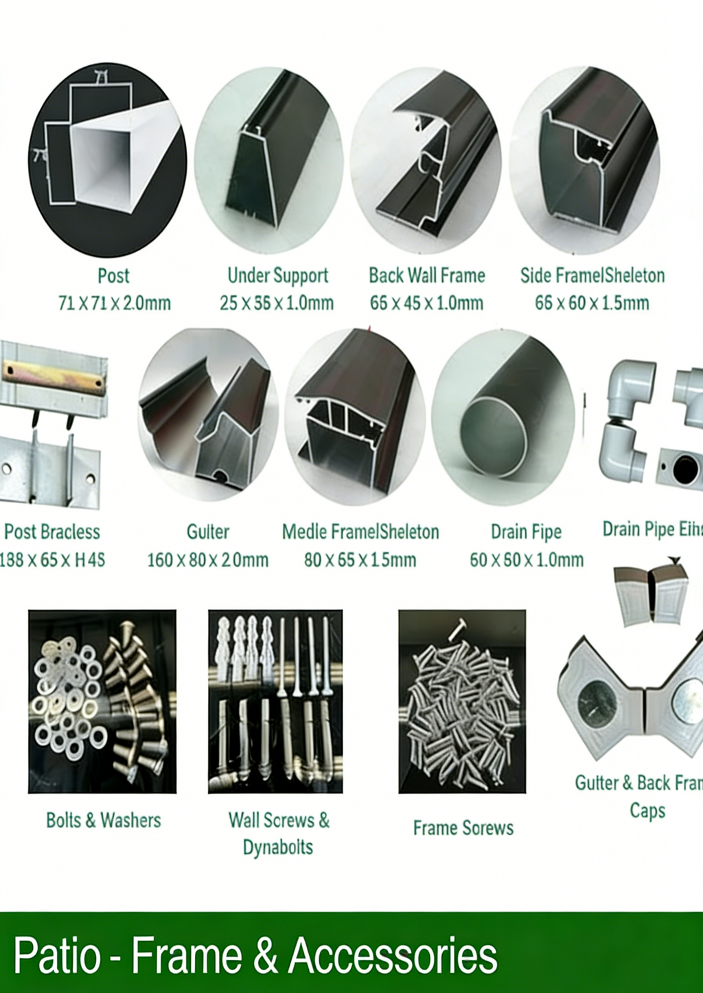 Patio Cover Kit - WHITE