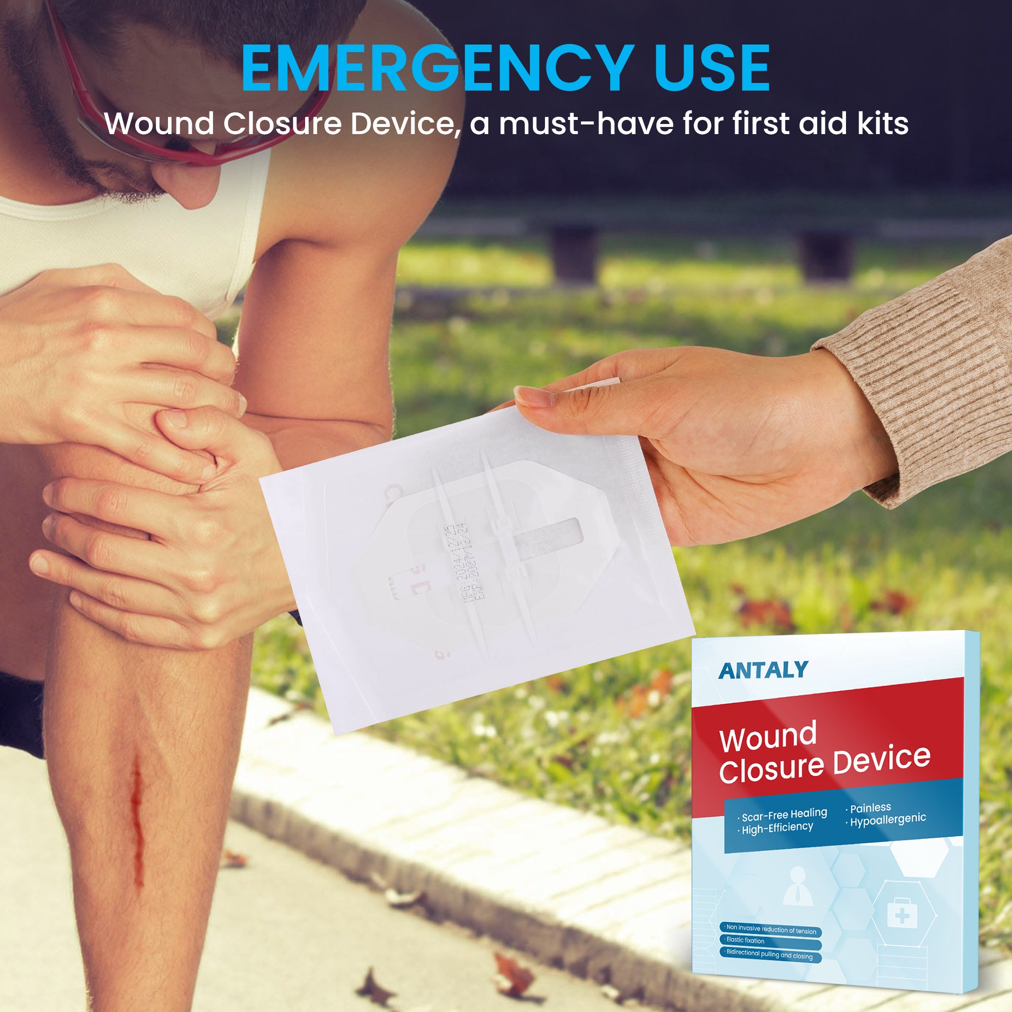 Antaly Emergency Wound Closure Strips – Waterproof