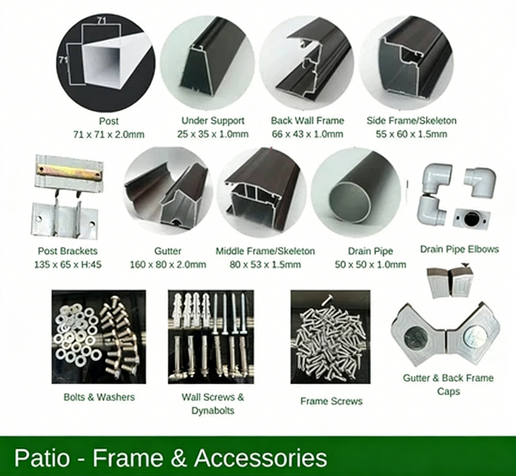 Patio Cover Kit - GREY