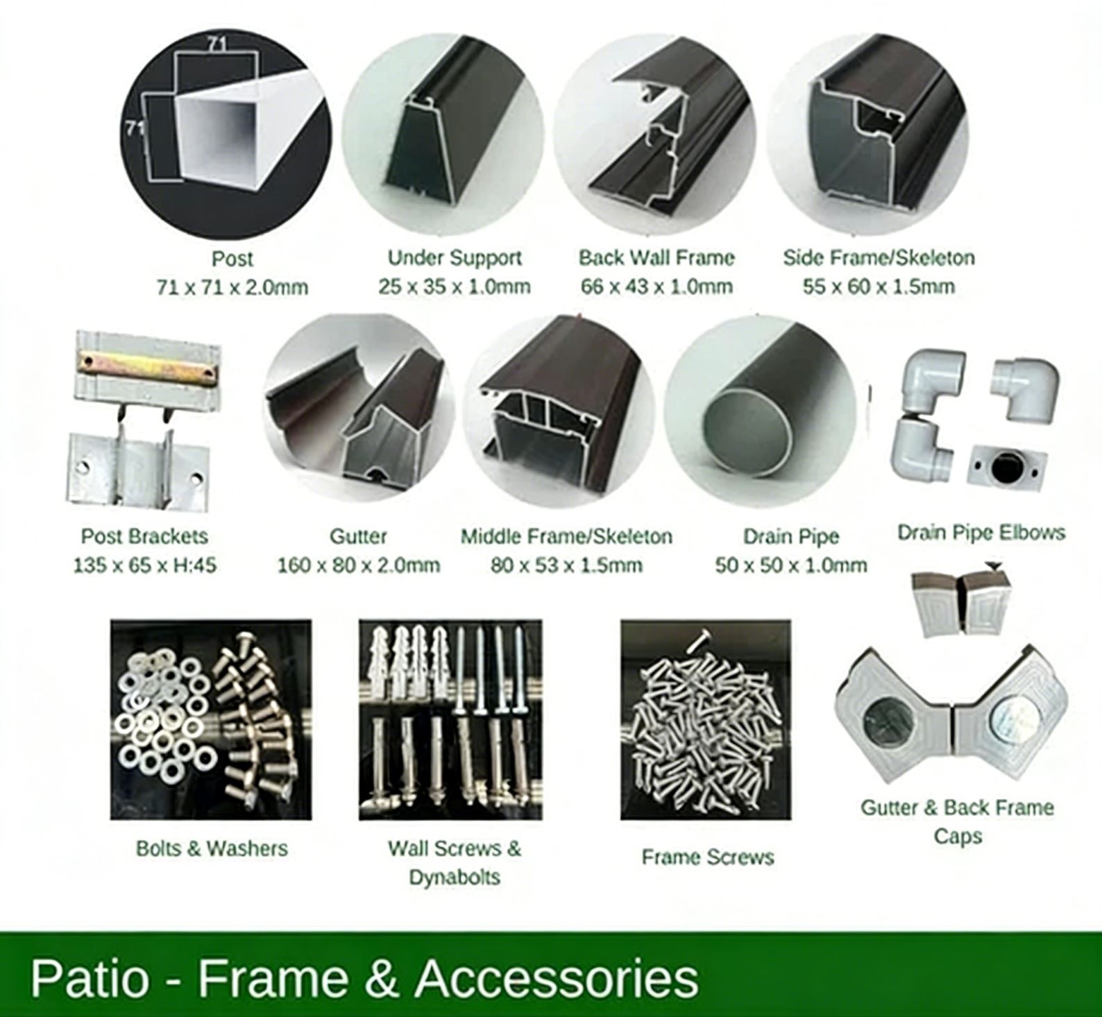 Patio Cover Kit - GREY