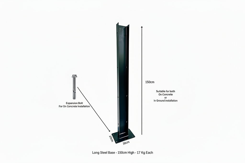 M Shape Double Carport Kit - WHITE