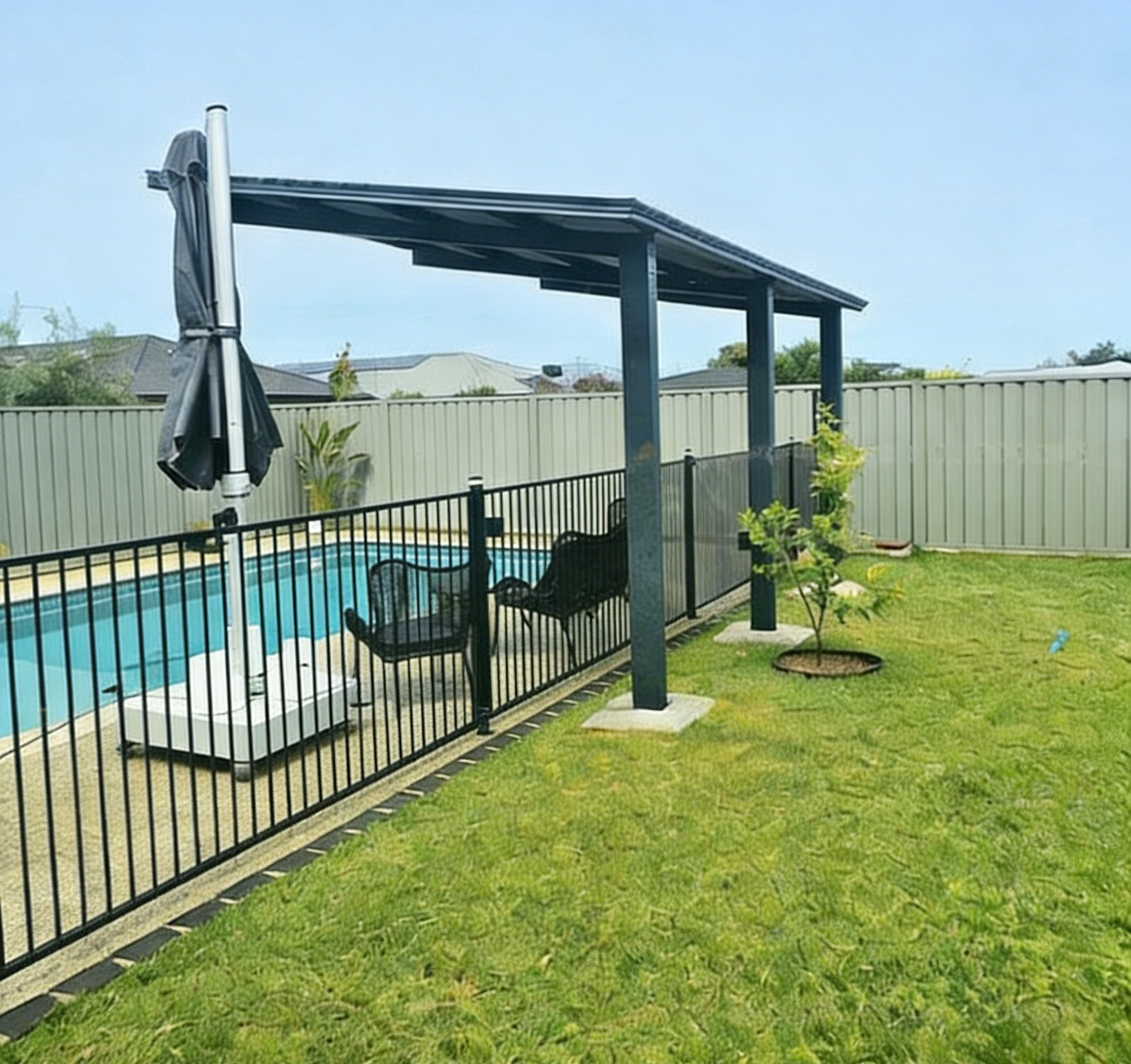 Insulated Carports & Pergolas - GREY