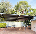 Insulated Carports & Pergolas - GREY