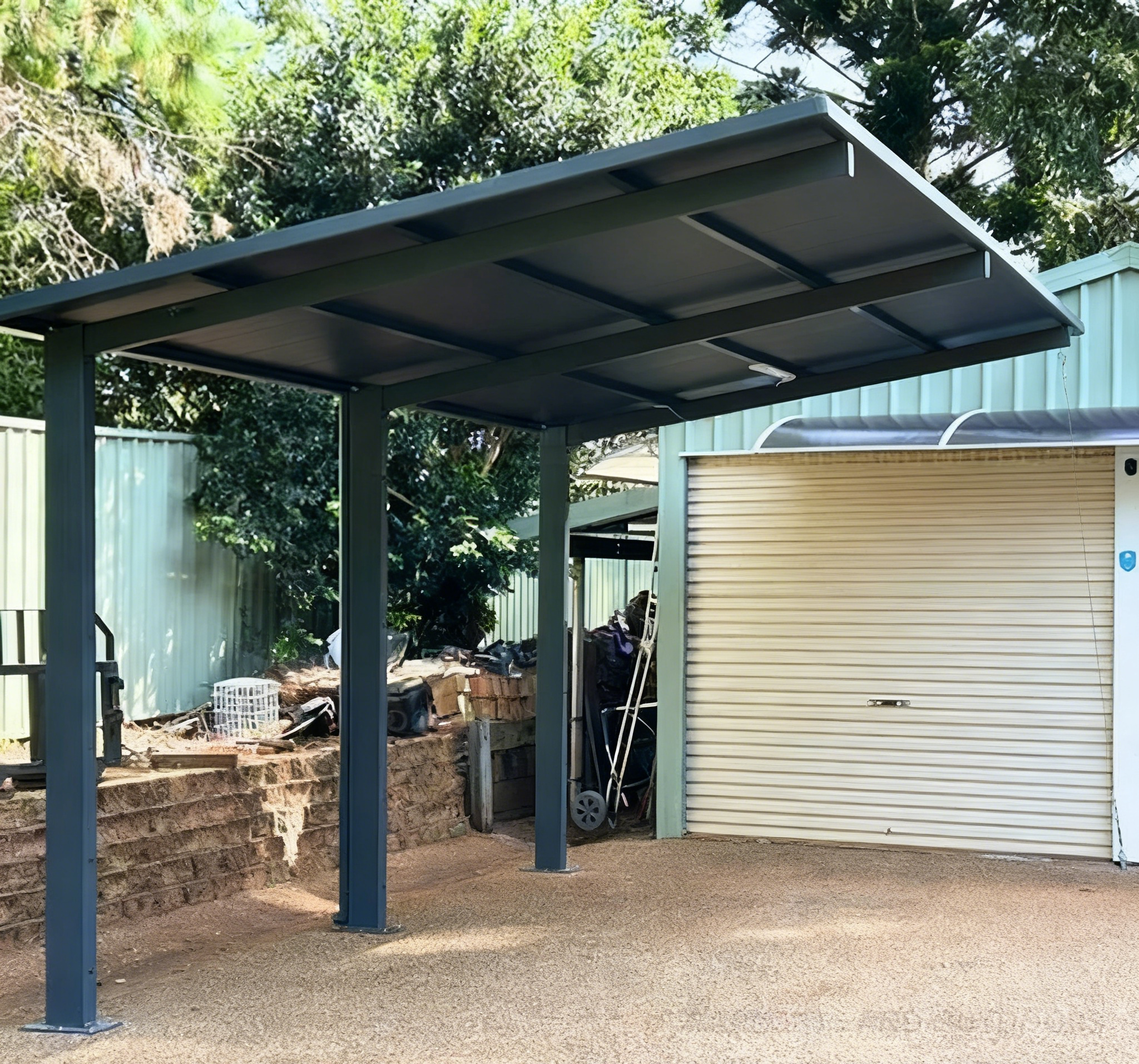 Insulated Carports & Pergolas - GREY