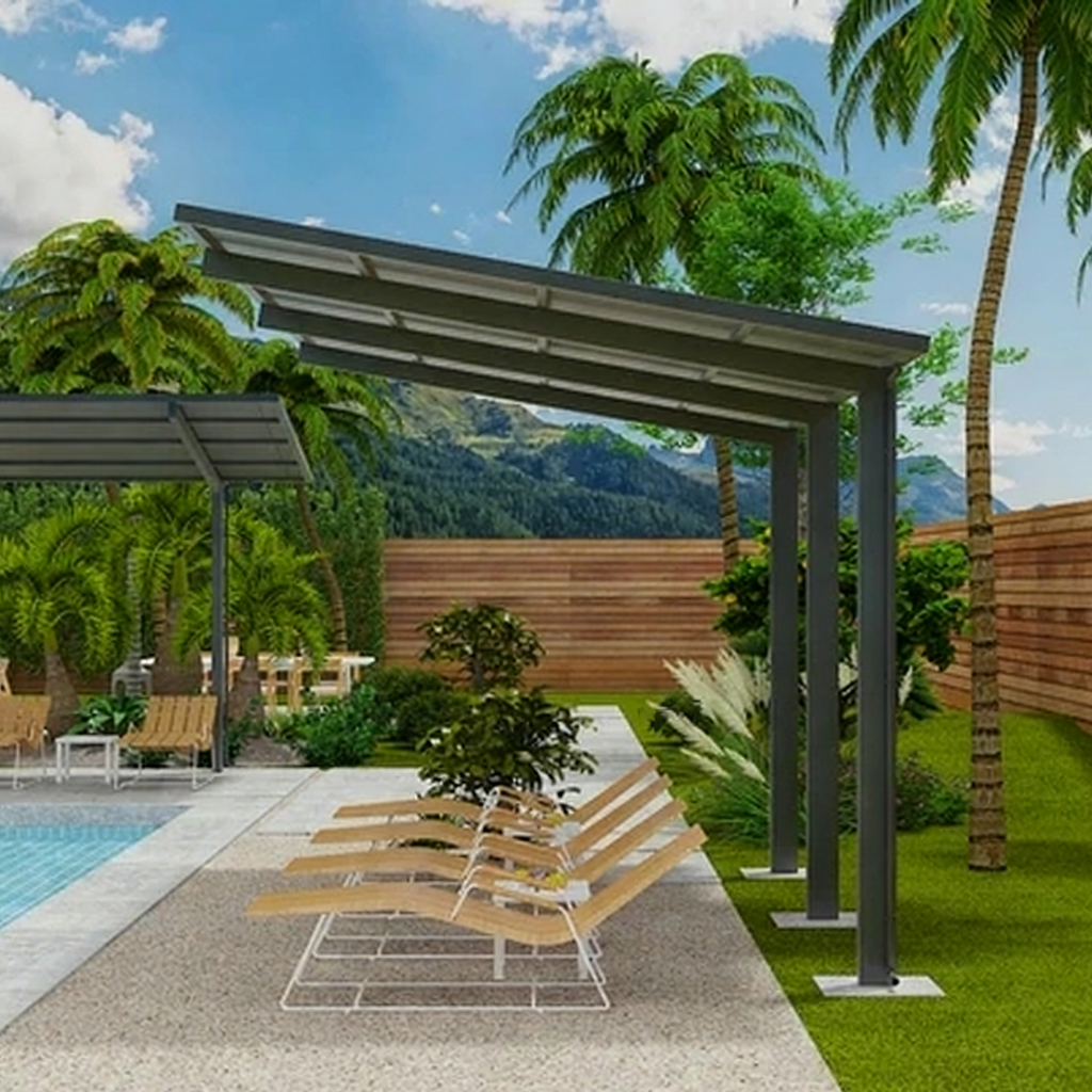 Insulated Carports & Pergolas - GREY