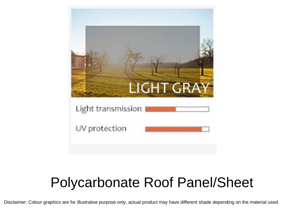 L Shape Cantilever Carport Kit - GREY